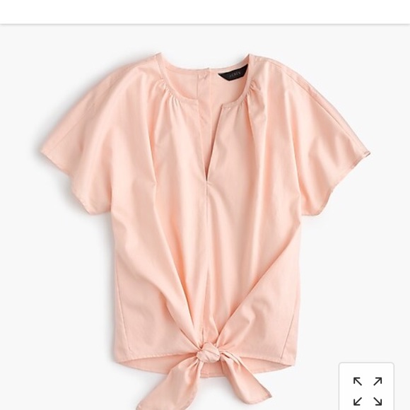 J crew tie front top xs peach color - Picture 1 of 7